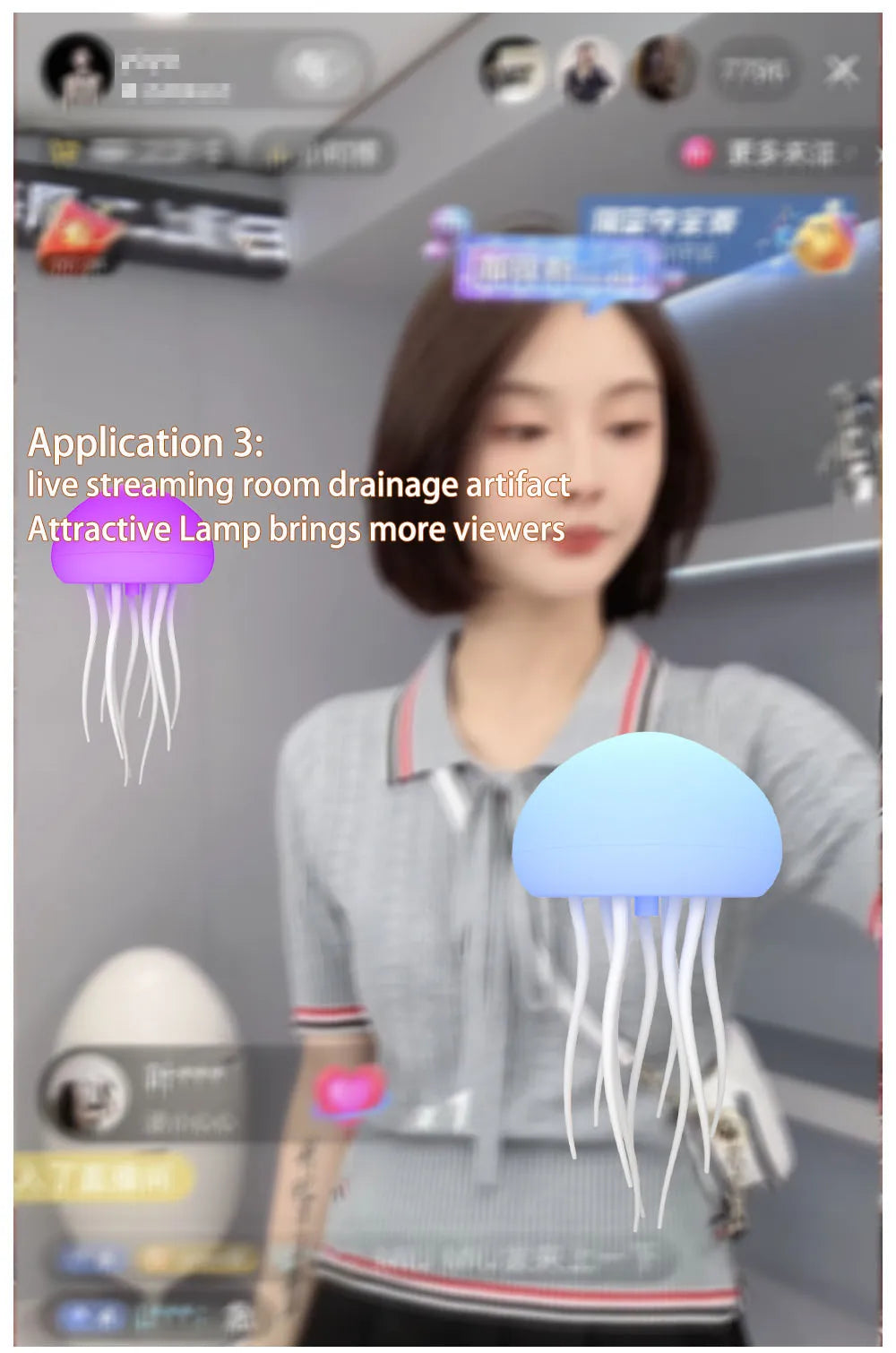 RGB Jellyfish Night Lamp – Voice Control Glow – View 17 | Toki Toy Box