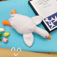 Cute Duck Crossbody Bag for Women – Plush White Goose Shoulder Bag