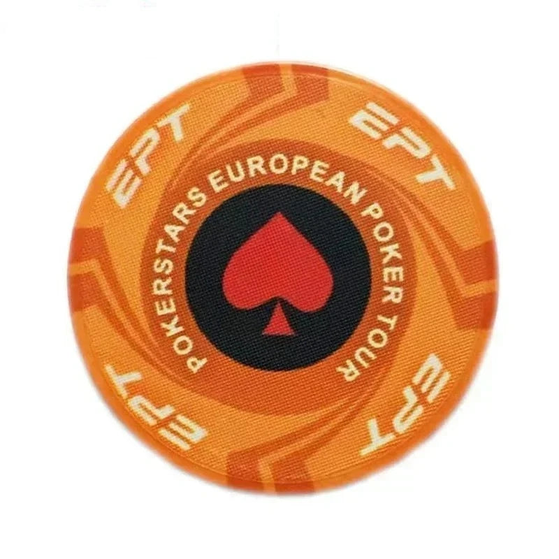 Premium Ceramic Game Chips Set – 10 Pieces