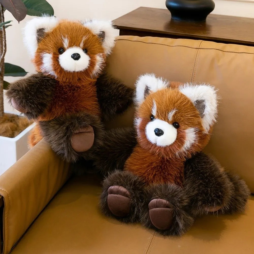 Fluffy Raccoon & Panda Pillow Plush – Huggable Soft