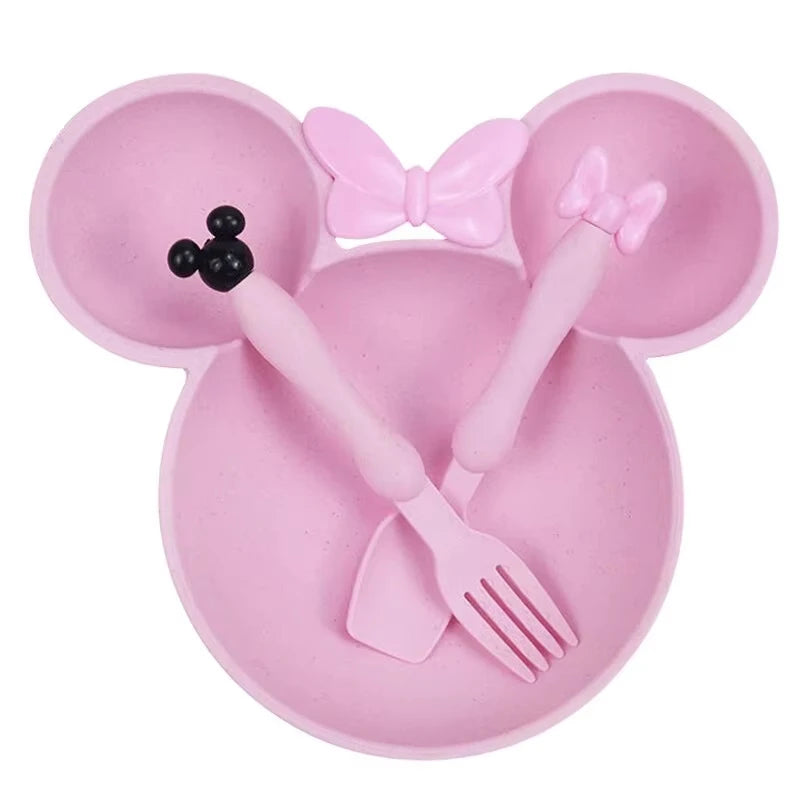 Wheat Straw Kids Dinner Set for Easy Self-Feeding