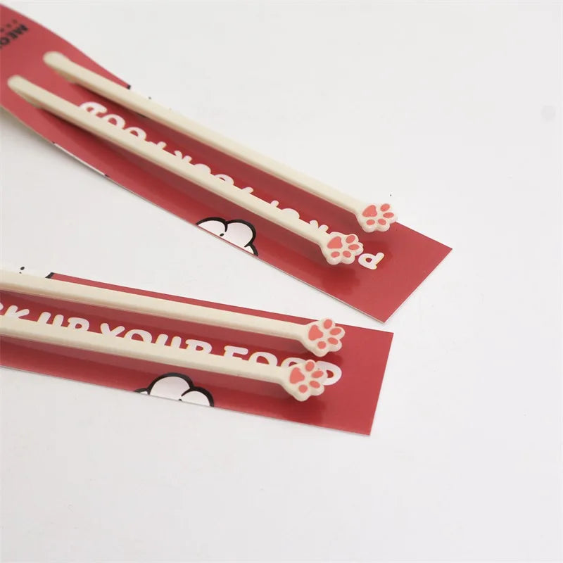 Cat Paw Training Chopsticks – Easy Grip for Kids – Side View | Toki Toy Box