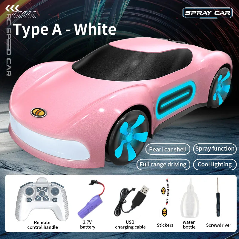 RC Stunt Racing Car with Lights & Mist Effects - Toki Toy Box
