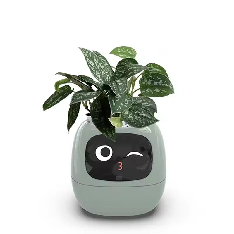 Smart Plant Pet Pot – Self-Watering Desk Companion