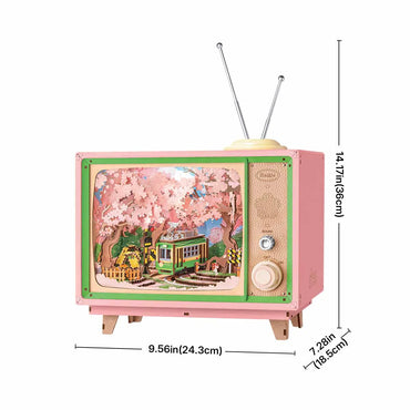 Robotime Rolife Sakura Dreamy Tour 3D Wooden Puzzle Music Box – A beautifully crafted, interactive puzzle with lights and music.