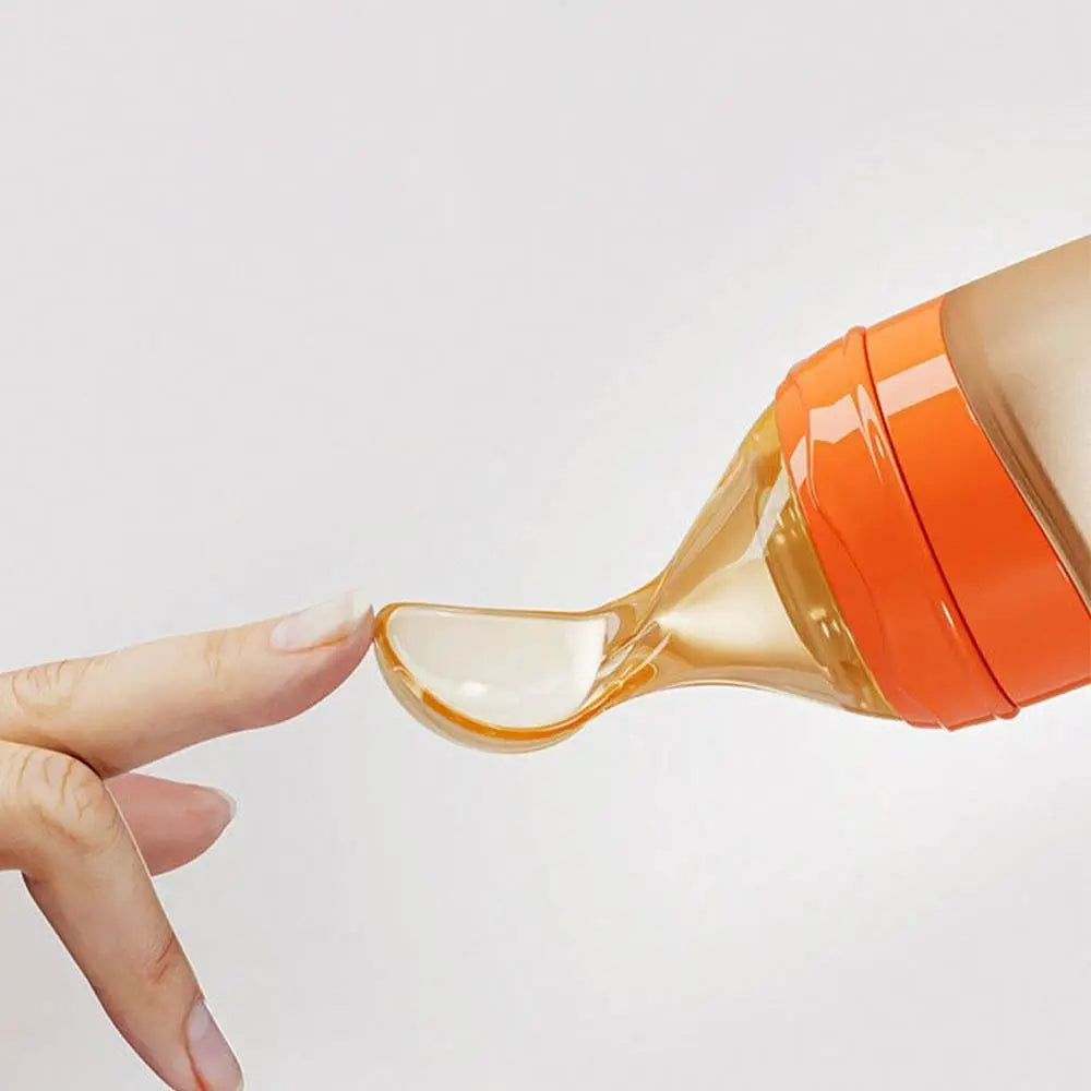 Silicone Baby Squeeze Spoon Feeder for Easy Feeding