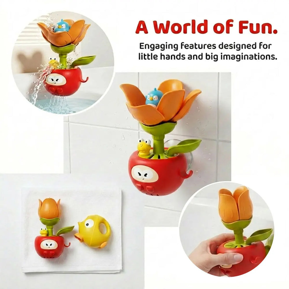 Flower Bath Toy – Spinning Sprinkler | Toki Toy Box
