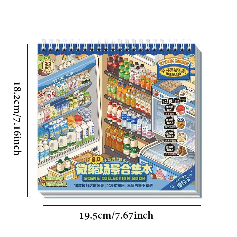 3D Mini Scene Sticker Book – DIY Creative Set