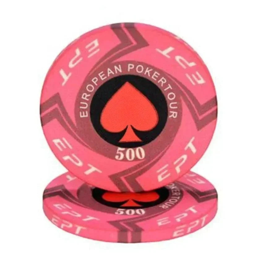Premium Ceramic Game Chips Set – 10 Pieces
