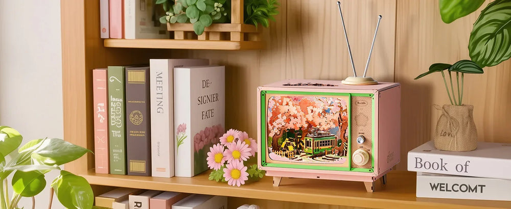 3D Wooden Music Box Puzzle – Dream Sakura Build Kit – View 12 | Toki Toy Box