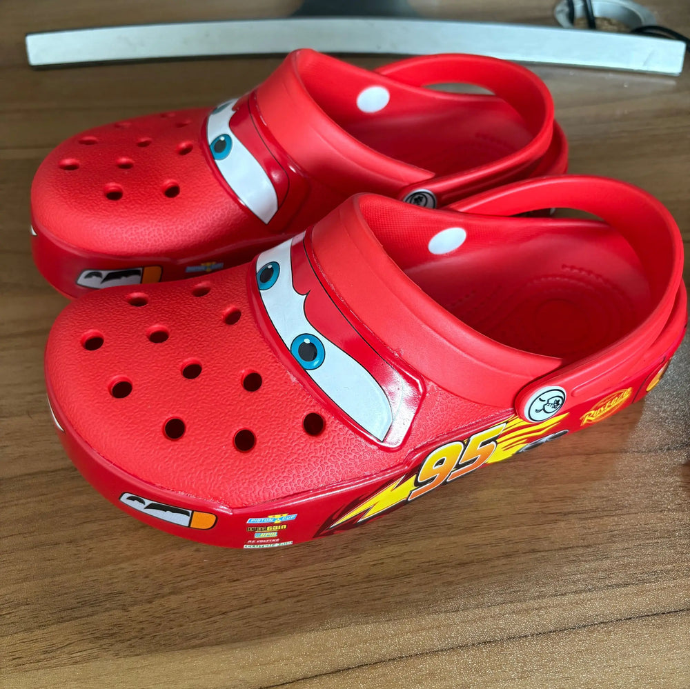 Light-Up Racing Car Clogs – Comfortable Kids Sandals - Toki Toy Box