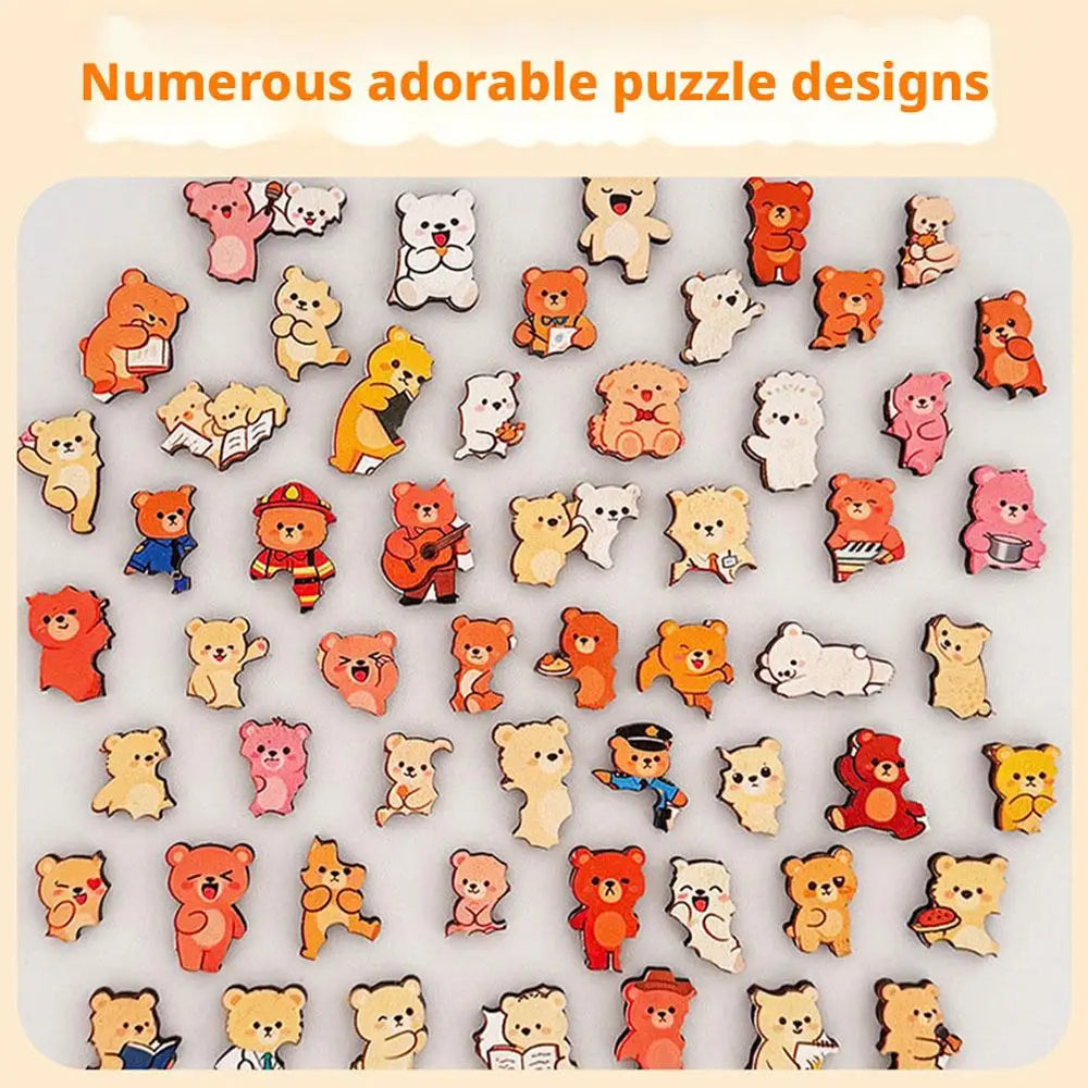 Wooden Puzzle – Cat Design Completed | Toki Toy Box