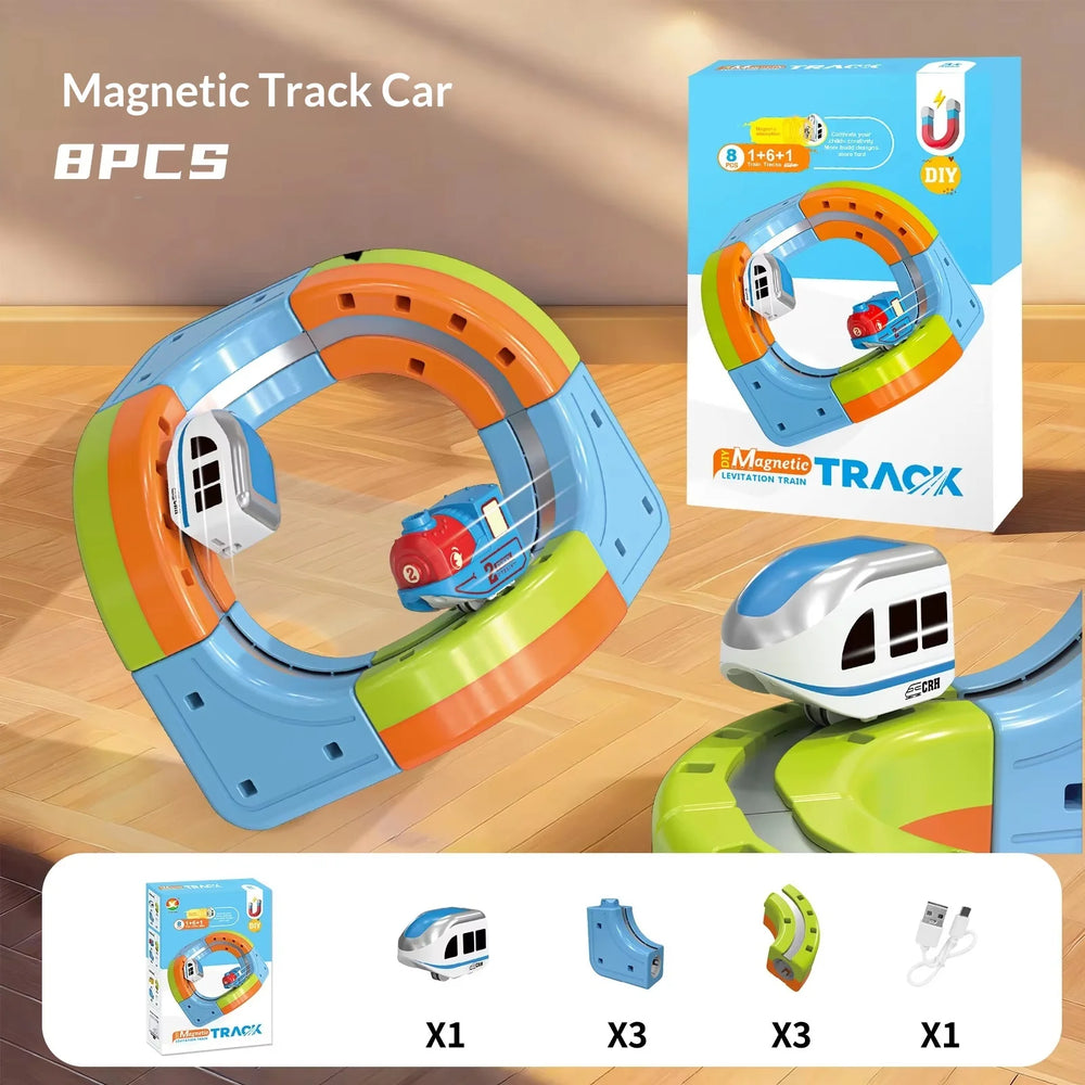 Extended track layout with additional pieces