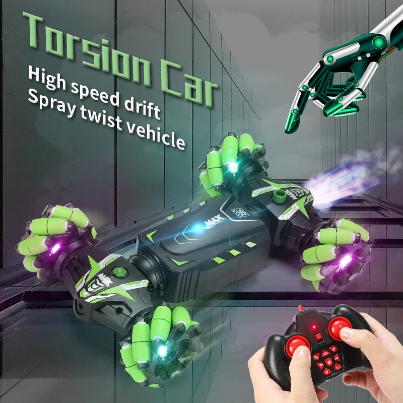 Gesture Control Stunt RC Car with LED Effects