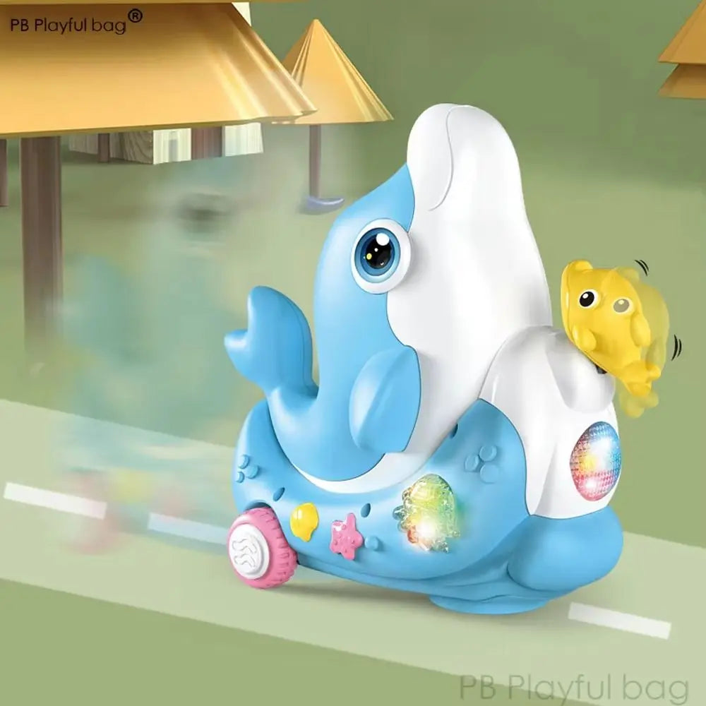 LED Dolphin Walking Toy – Musical Ball Blower – Features | Toki Toy Box