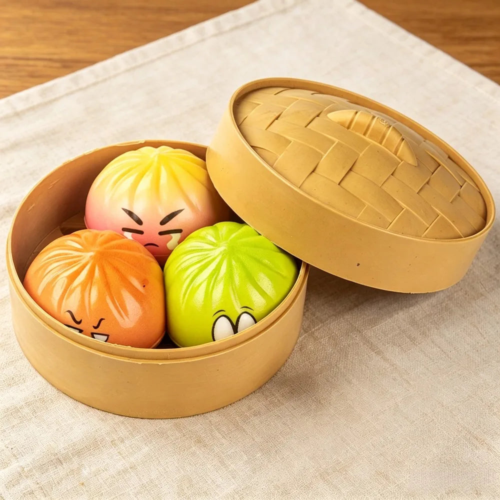 Squishy Bun – 3 Random Colors | Toki Toy Box