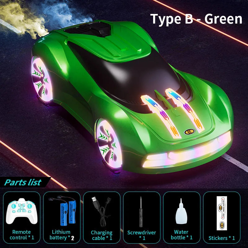 RC Stunt Racing Car with Lights & Mist Effects - Toki Toy Box