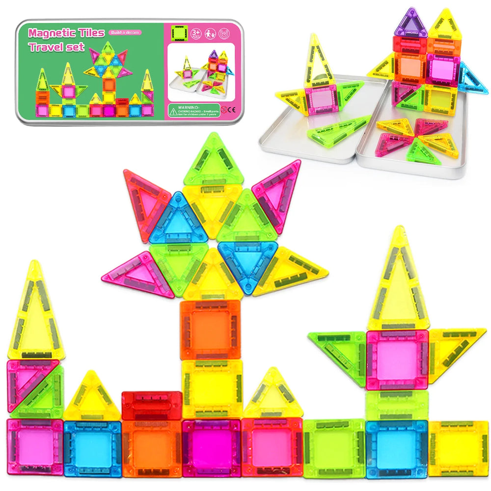 Mini Magnetic Blocks Travel Tin Building Toy | Toki Toy Box