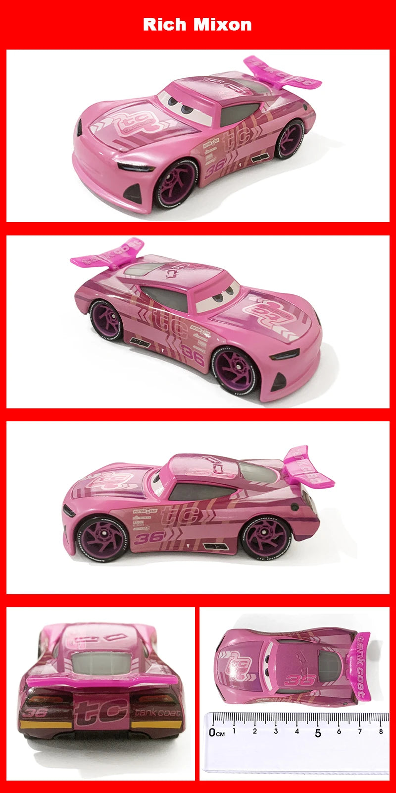 Cartoon Race Car Die-Cast Toy – Pull Back Fun