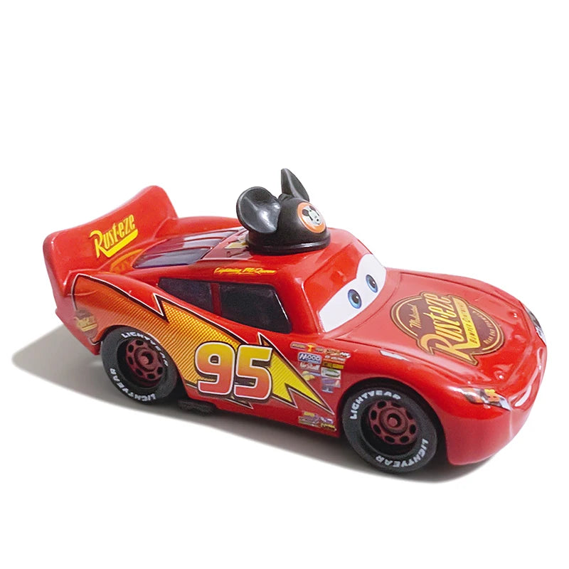 Cartoon Race Car Die-Cast Toy – Pull Back Fun