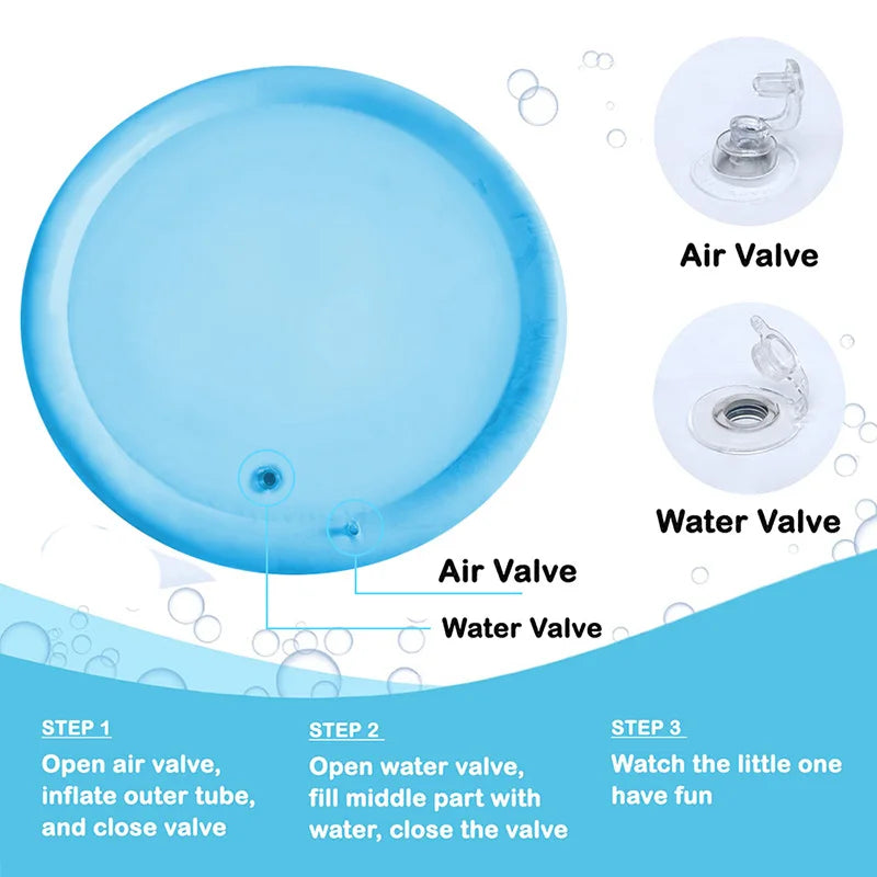 Inflatable Baby Water Play Mat for Sensory Fun