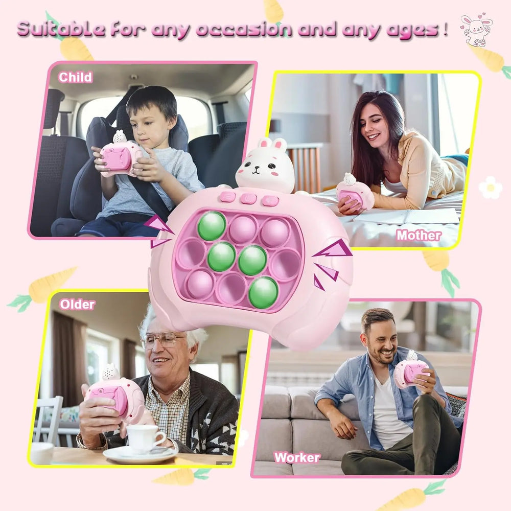 Quick Push Bubble Game – Light-Up Fidget Toy for All – Detail | Toki Toy Box
