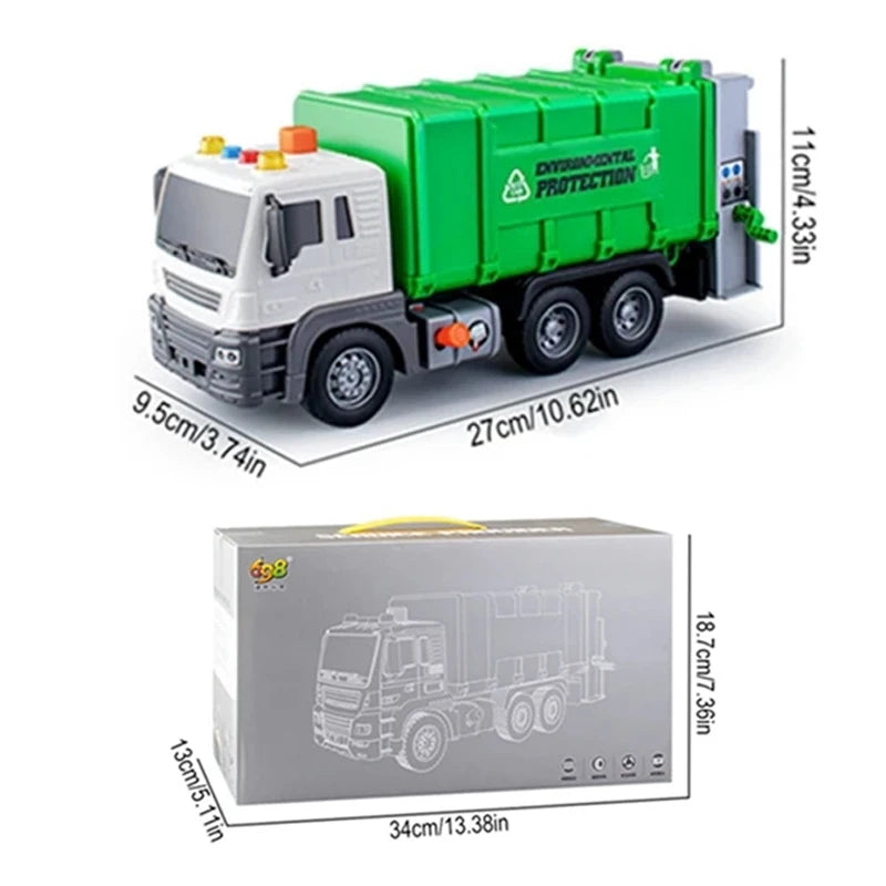 Interactive Garbage Truck Toy with Lights & Sounds