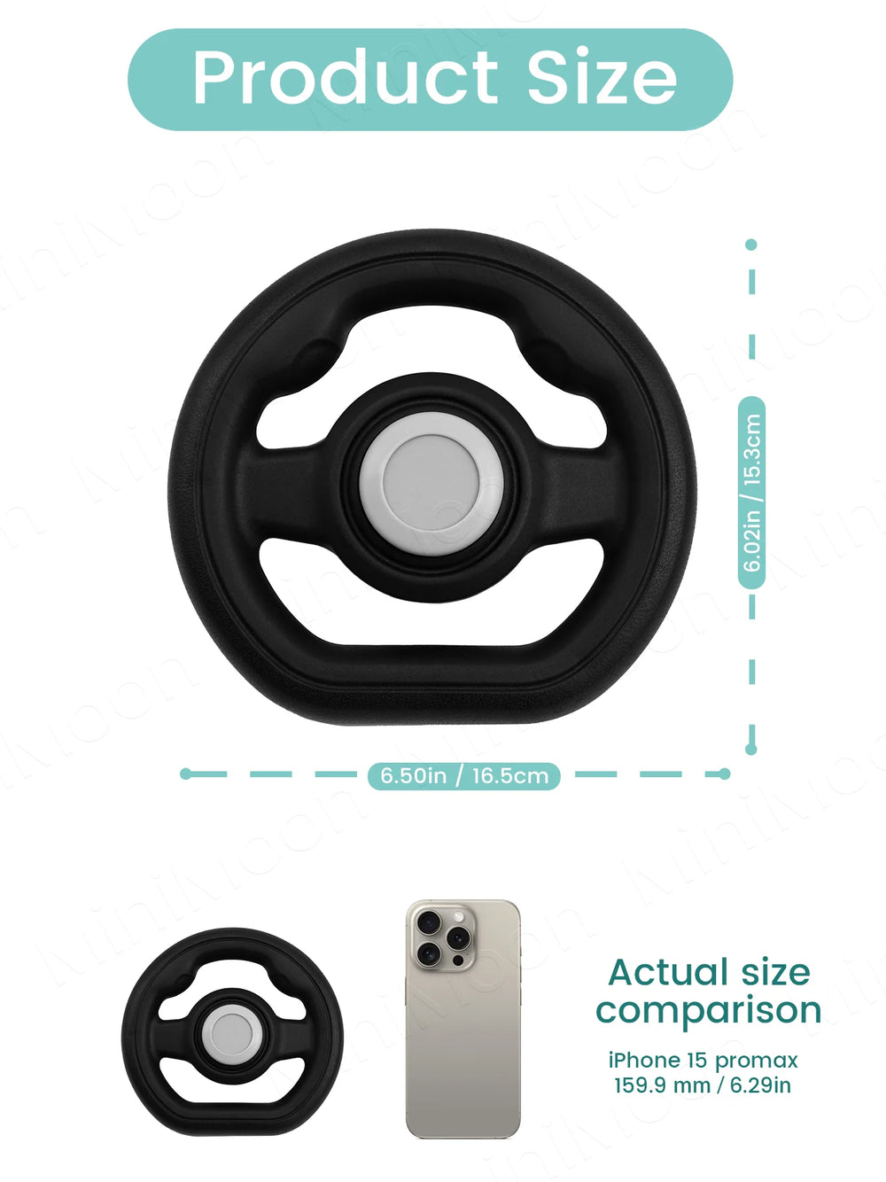 Pretend Steering Wheel Attachment for Strollers & Carts