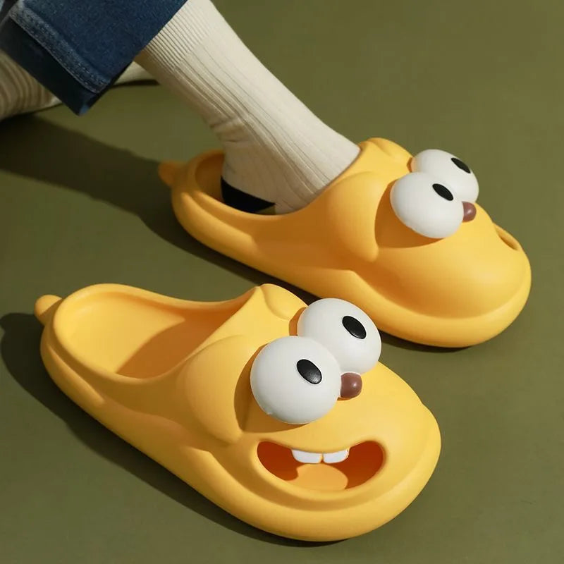 Funny Dog Tongue Slippers – Soft Plush Home Slides – Color Options | Toki Toy Box