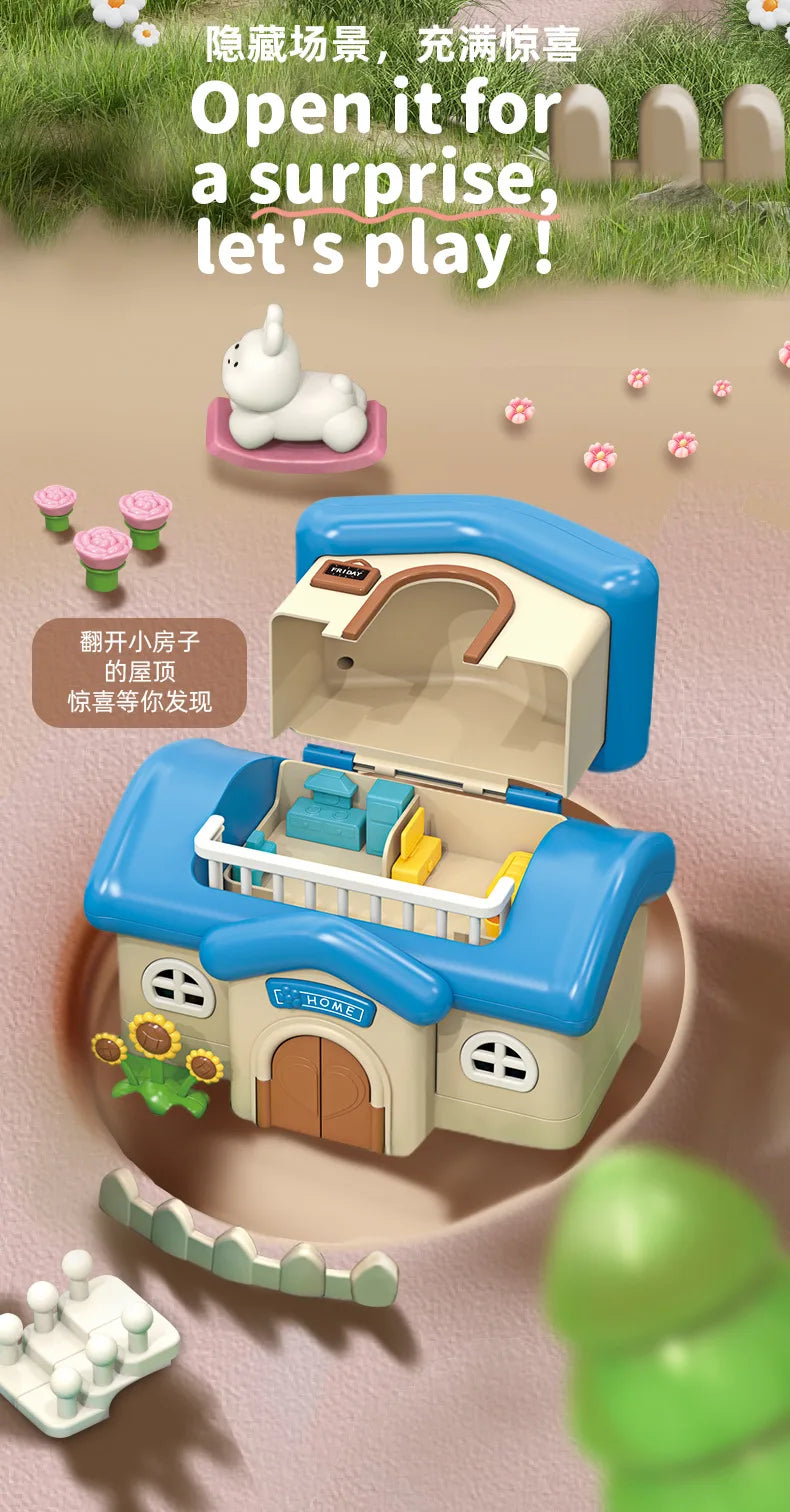 Magnetic Dollhouse Playset – Creative Princess Toy for Kids - Toki Toy Box