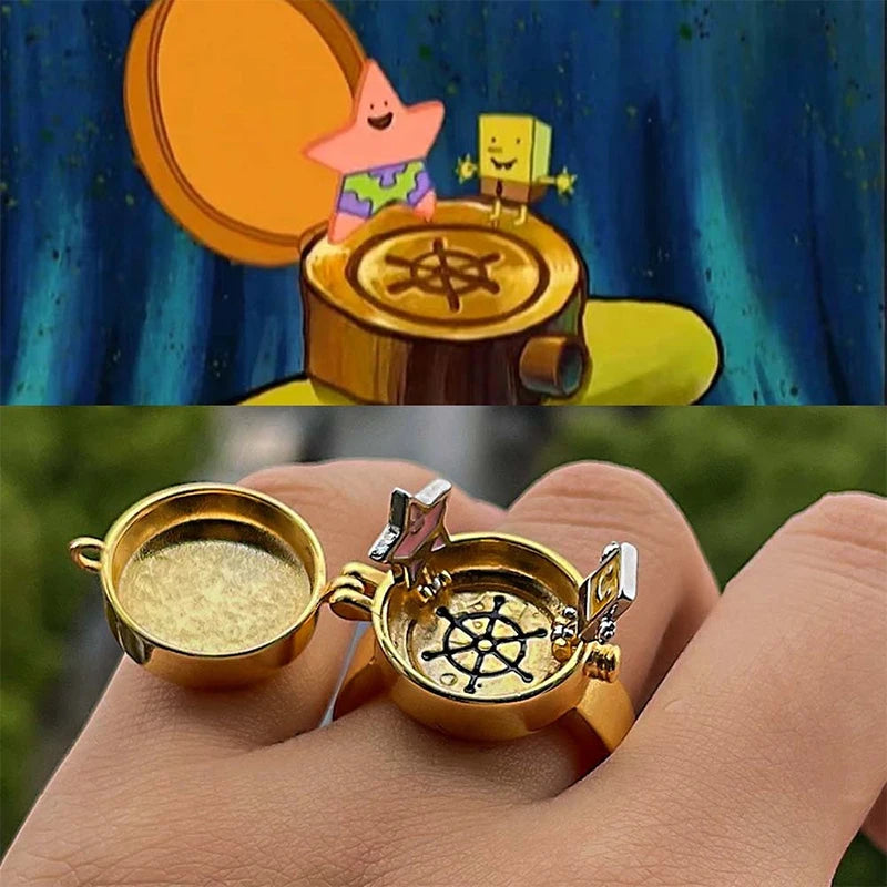 Best friends forever adjustable ring