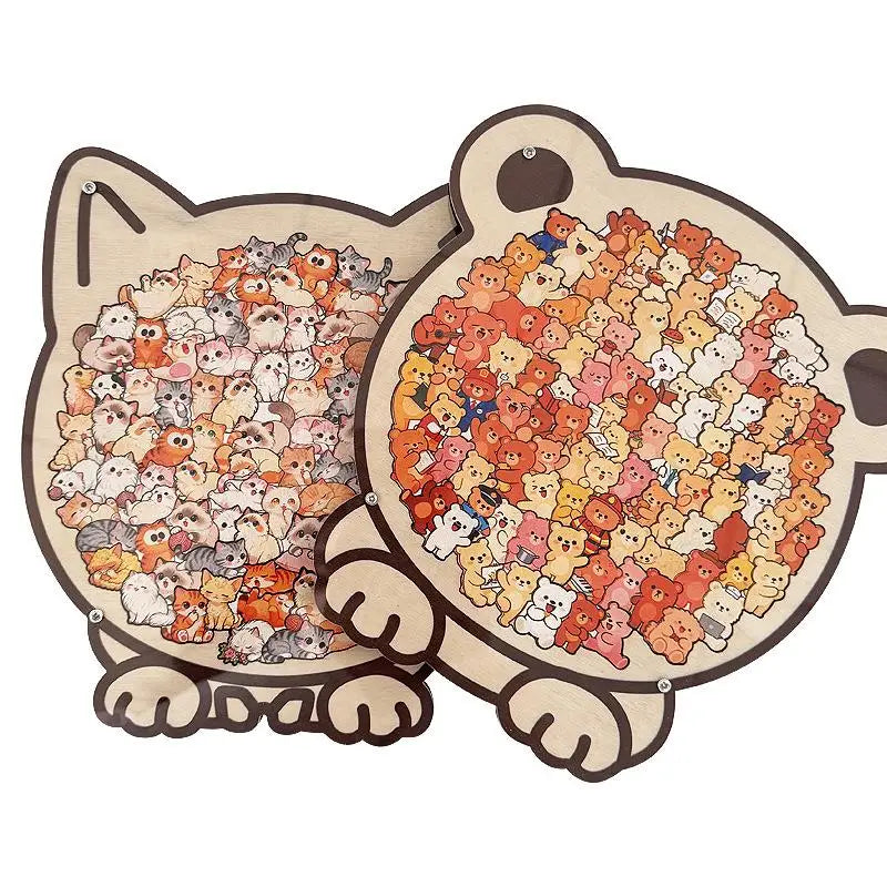Wooden Puzzle – Hidden Animal Shapes | Toki Toy Box