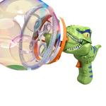 Automatic Dinosaur Bubble Gun – Electric Bubble Blower & Handheld Fan for Kids