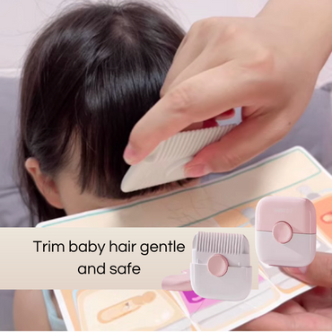 TrimPocket™ 2-in-1 Hair Trimmer & Comb for Babies and Kids – Safe, Gentle & Portable Grooming Tool