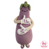 Sir Eggplant Plush – Quirky Soft Toy Buddy Doll