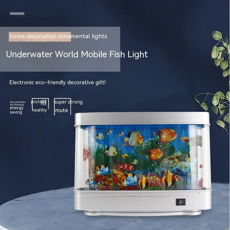 AquaGlow Moving Fish Lamp – LED Night Decor | Toki Toy Box – Features | Toki Toy Box