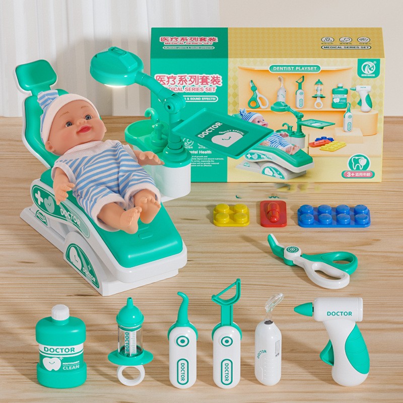 Green basic doctor play set contents