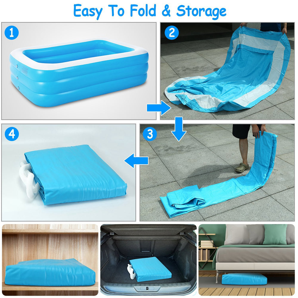 Family Inflatable Swimming Pool – Backyard Summer Fun – View 11 | Toki Toy Box