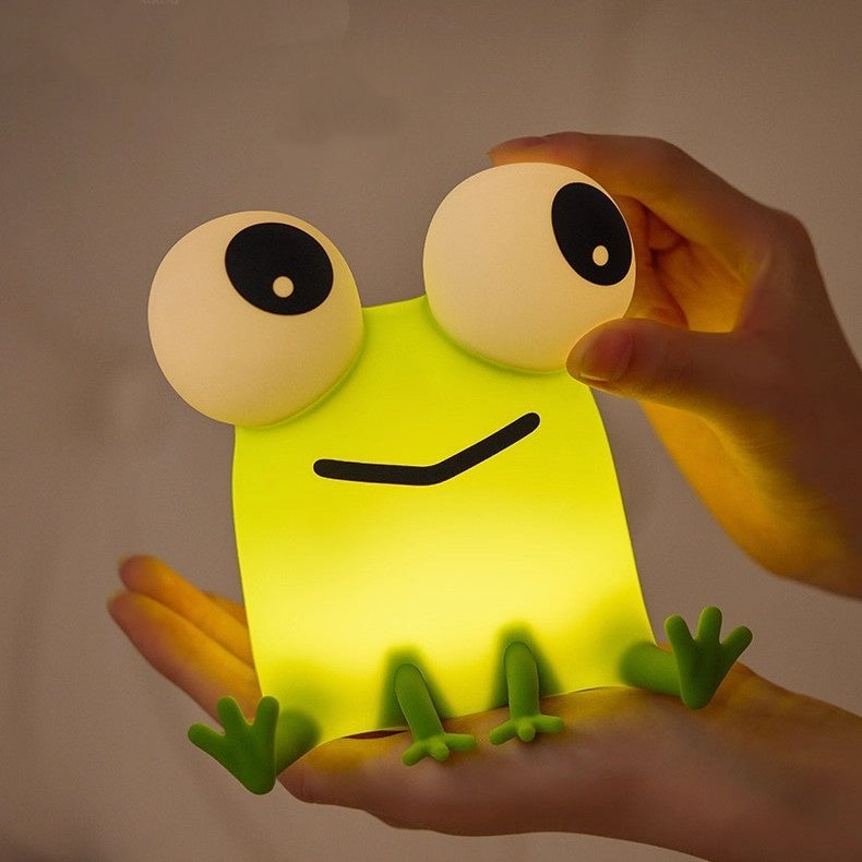 Frog Night Light – Soft Silicone Glow Lamp for Kids – Size Reference | Toki Toy Box