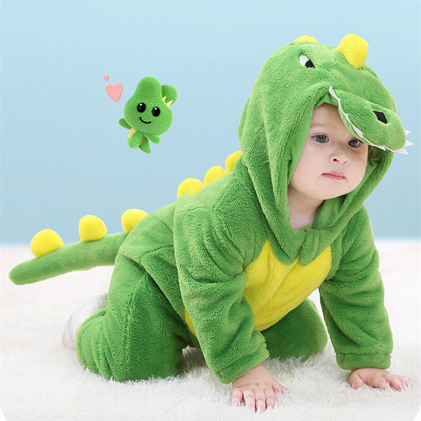 Cute Flannel Character Romper – Cozy Costume Onesie