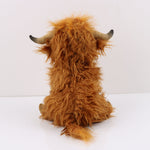 Fluffy Highland Cow Plush – Soft Shaggy Farm Buddy - Toki Toy Box