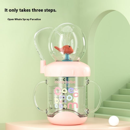 Whale Fountain Kids Cup – Fun Drinking Bottle | Toki Toy Box - Toki Toy Box