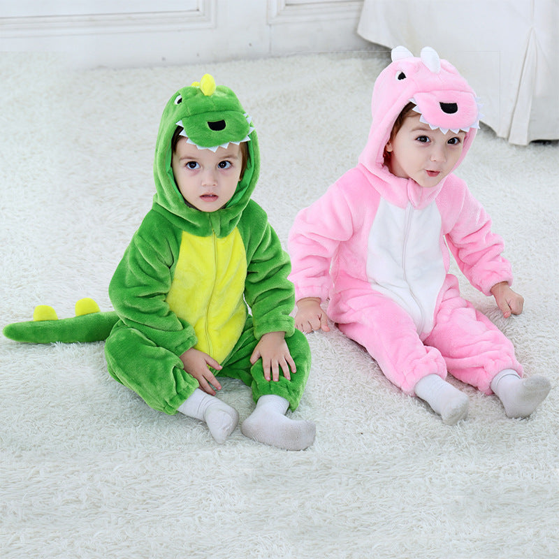 Cute Flannel Character Romper – Cozy Costume Onesie – Detail | Toki Toy Box