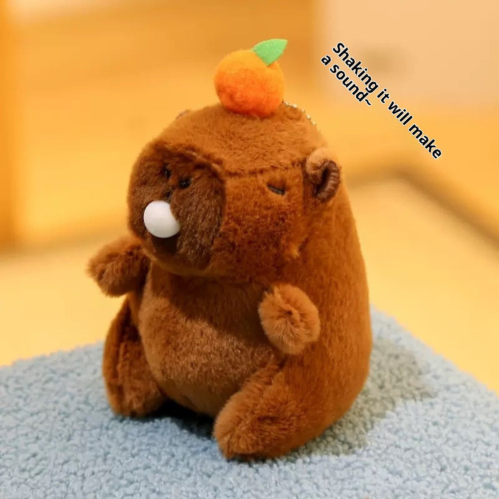 Fluffy Sound Plush Toy – Cute Shake & Play Soft Doll – Side View | Toki Toy Box