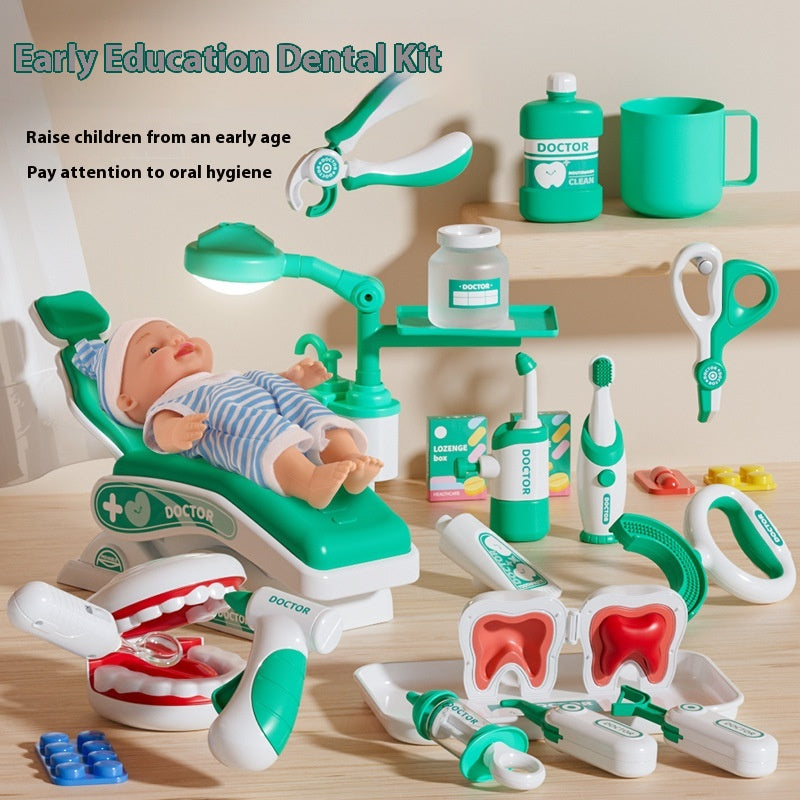 Kids doctor role play set with stethoscope and instruments