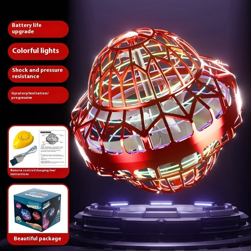 Magic Flying Ball – Luminous Floating Rotating Toy for Kids & Adults – Size Reference | Toki Toy Box