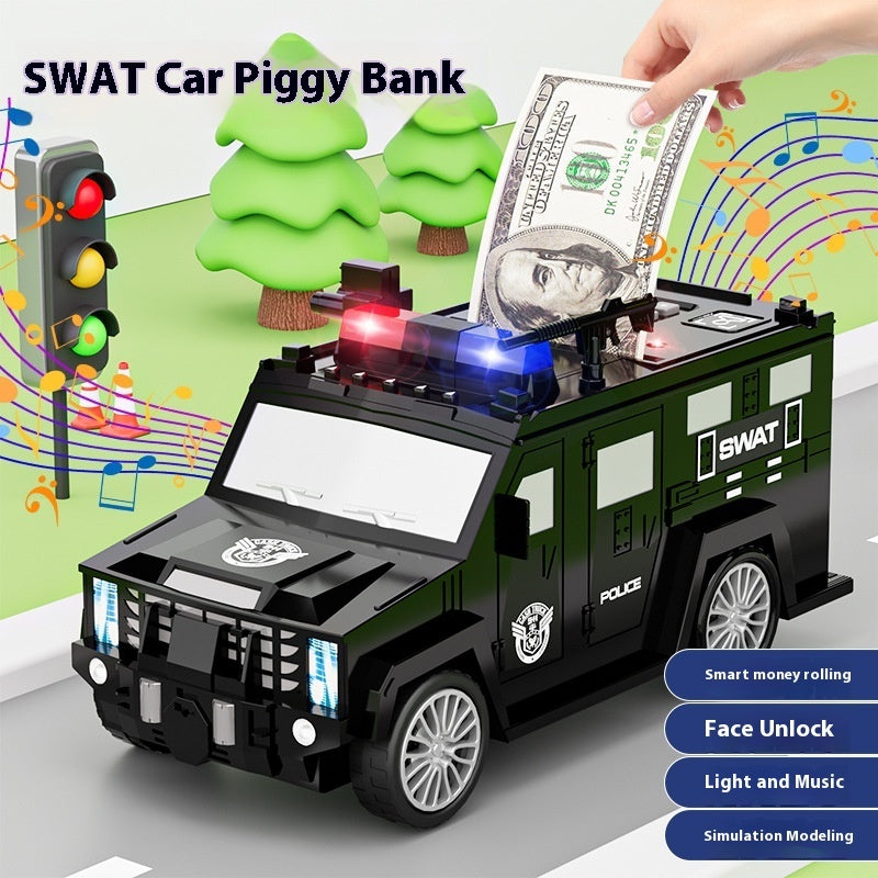 Face Unlock Piggy Bank smart coin safe for kids