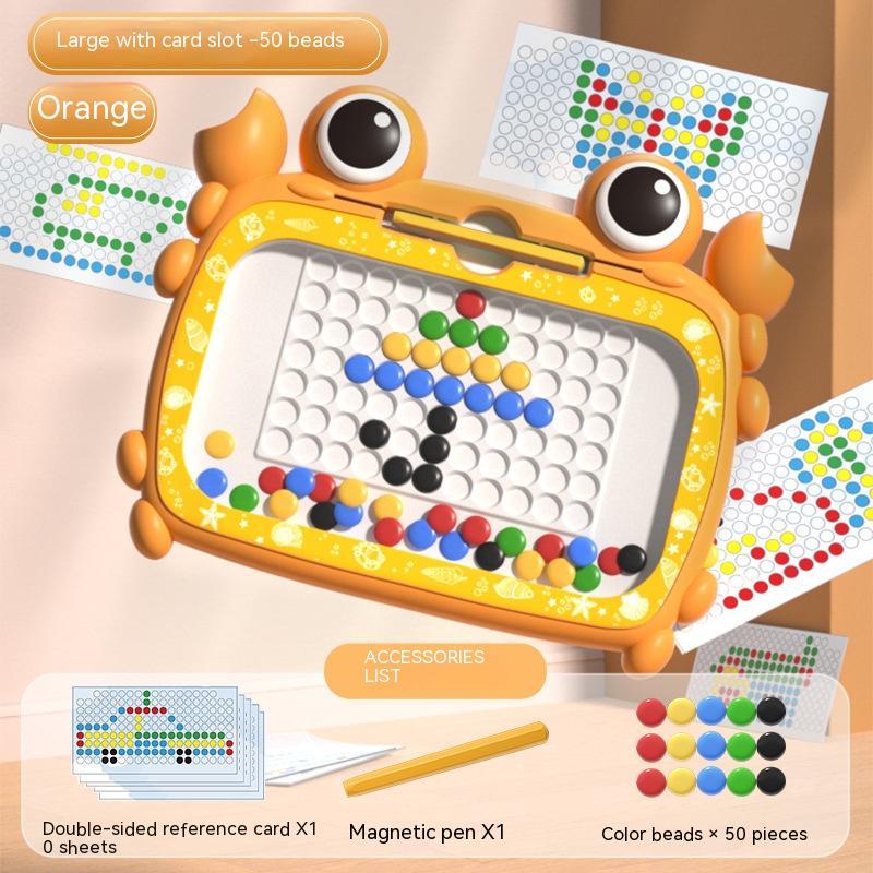 Crab Magnetic Pen – Bead Drawing Board Puzzle for Kids Creativity – Packaging | Toki Toy Box
