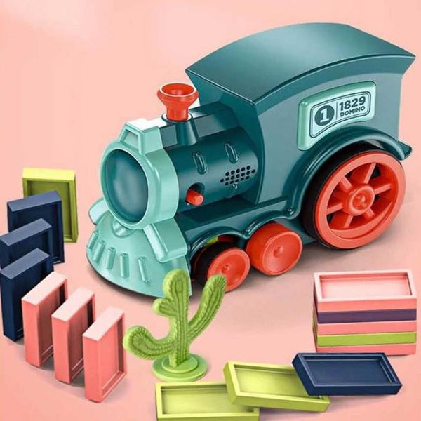 Automatic Domino Train Set – Creative Fun for Kids