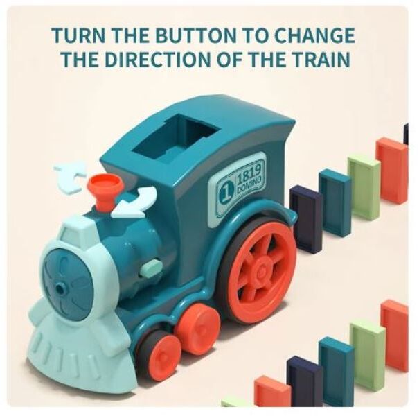 Automatic Domino Train Set – Creative Fun for Kids – Whats Included | Toki Toy Box